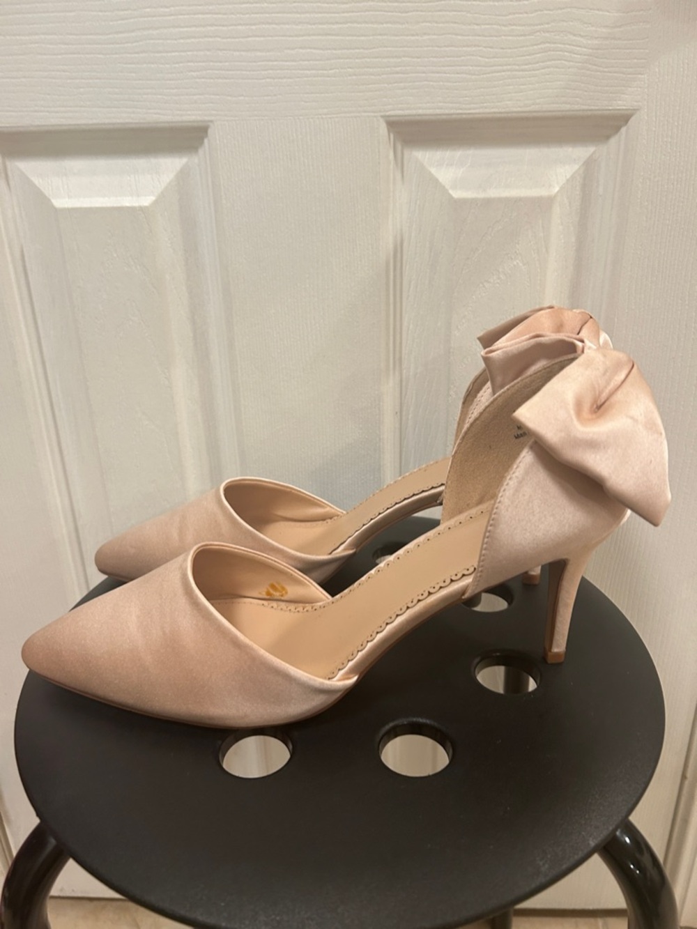 Satin Bow Pumps Size 12